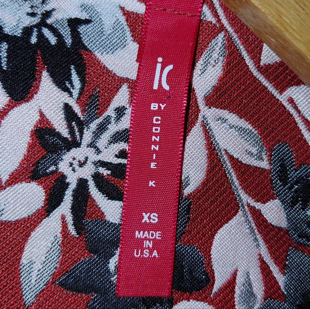 IC‎ By Connie K Floral Jacquard Kimono Style Blazer Women's Sz XS - Picture 3 of 7